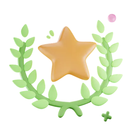 Laurel Wreath  3D Icon