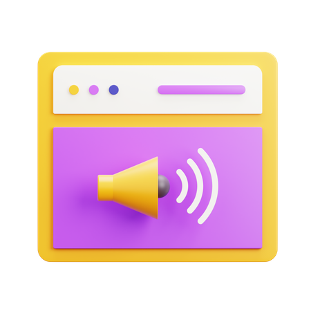 Lautsprecher  3D Icon
