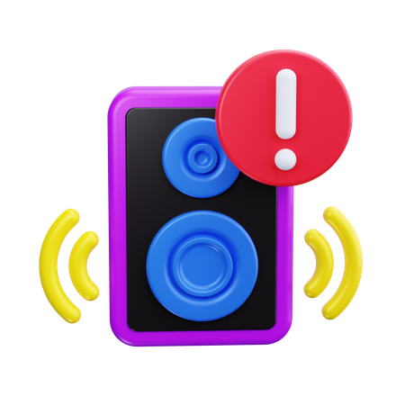 Lautsprecheralarm  3D Icon