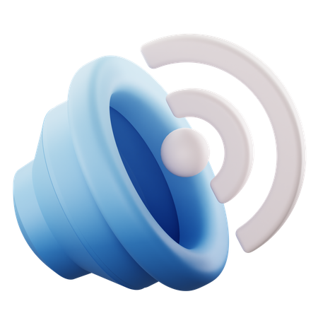 Lautsprecher an  3D Icon