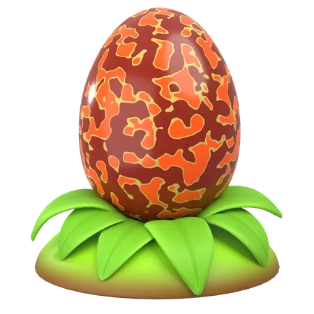 Lava Dragon Egg  3D Icon