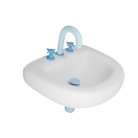 Lavabo del baño  3D Icon