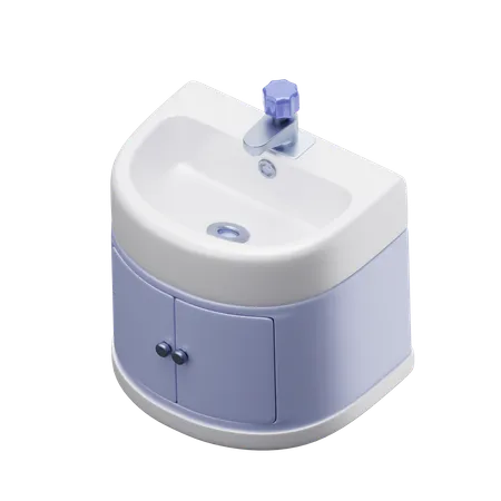 Lavabo del baño  3D Icon