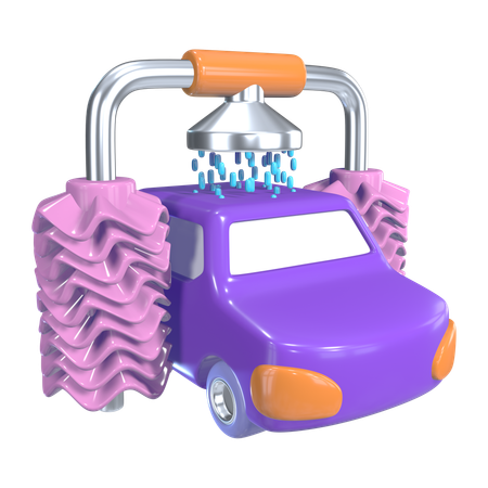 Lavado de autos  3D Icon