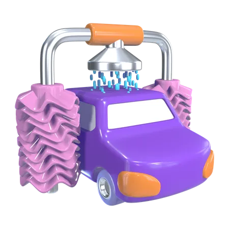 Lavado de autos  3D Icon