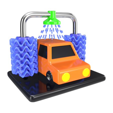 Lavado de autos  3D Icon