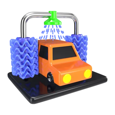 Lavado de autos  3D Icon