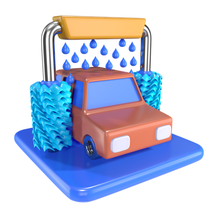 Lavado de autos  3D Icon