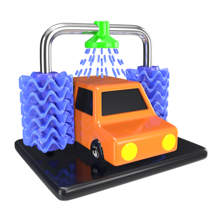 Lavado de autos  3D Icon
