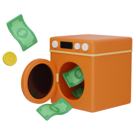 Lavado de dinero  3D Icon