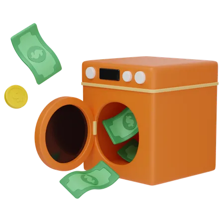 Lavado de dinero  3D Icon