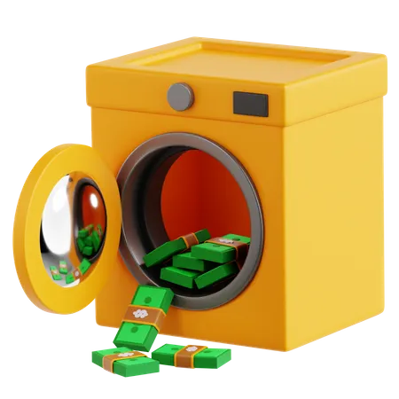 Lavado de dinero  3D Icon