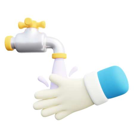 Lavarse las manos  3D Icon