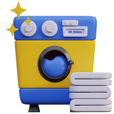 Lavadora  3D Icon