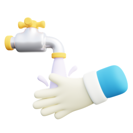 Lavage des mains  3D Icon