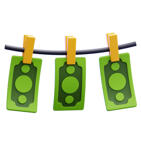 Lavagem de dinheiro  3D Icon