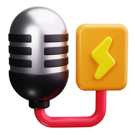 Lavalier Mic  3D Icon