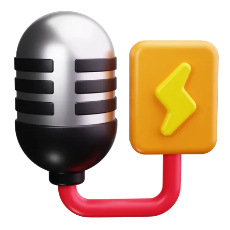 Lavalier Mic  3D Icon