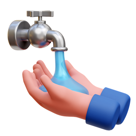 Lavar as mãos  3D Icon