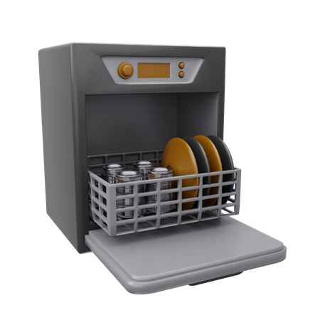 Lave-vaisselle  3D Icon