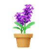 Lavender Flower Pot