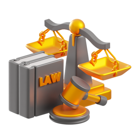 Law  3D Icon