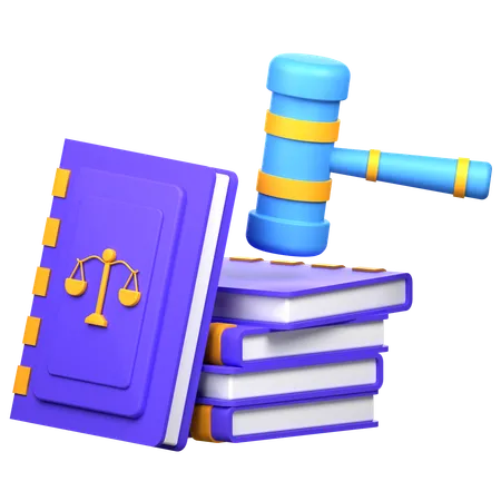 Law Book 3 D Icon Illustration 3D Icon