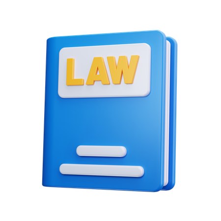 법률 서적  3D Icon