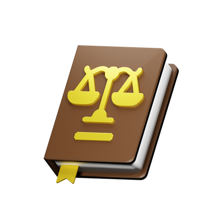 Law Book  3D Illustration