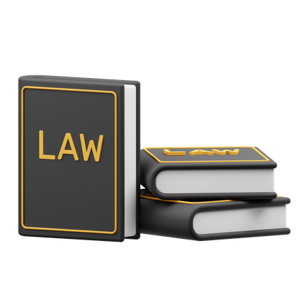 Law Book 3D Illustration