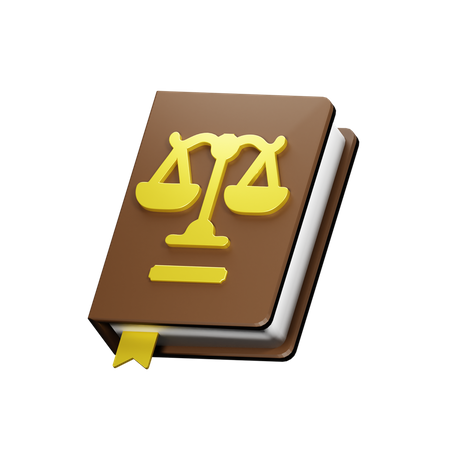 Law Book 3D Illustration