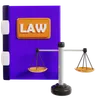 Law Book and Justice Scales