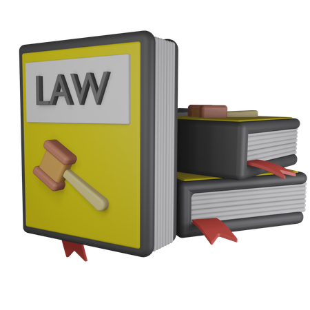 Law Books  3D Icon