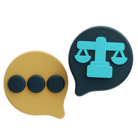 Law Consultation  3D Icon