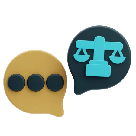 Law Consultation  3D Icon