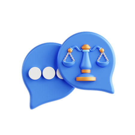 Law consultation  3D Icon