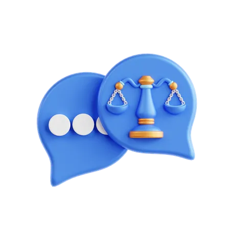 Law consultation  3D Icon