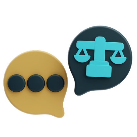 Law Consultation  3D Icon