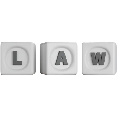 Law Cubes  3D Icon