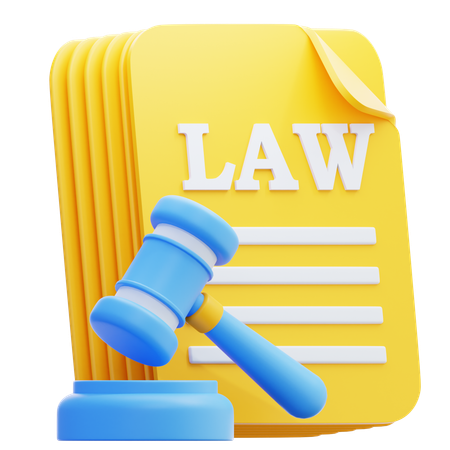 法律文書  3D Icon