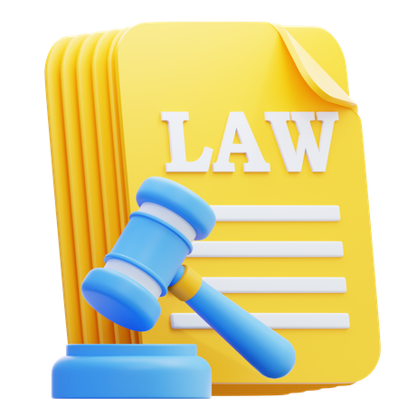 Law Document  3D Icon