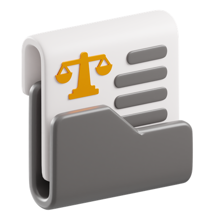 Law Folder  3D Icon