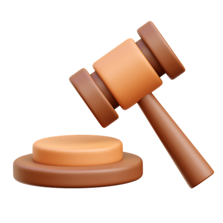 Law Hammer  3D Icon