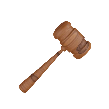 Law Hammer  3D Icon