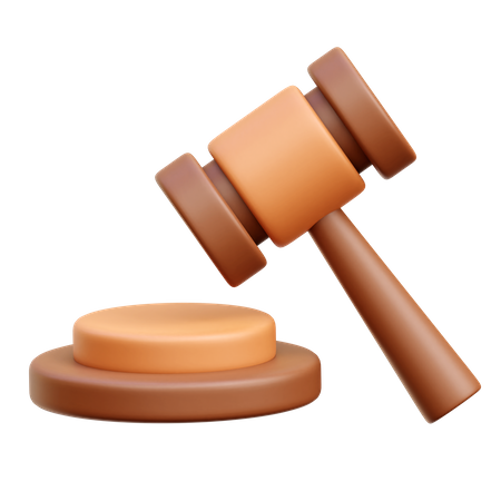 Law Hammer  3D Icon