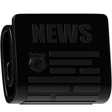 Law News  3D Icon