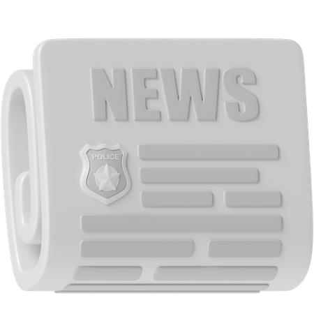 Law News  3D Icon