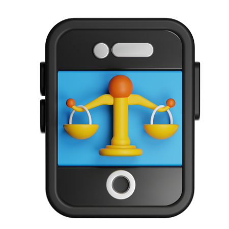 Law Online  3D Icon