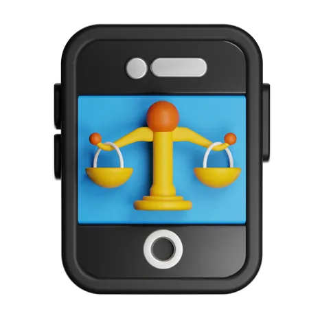 Law Online  3D Icon
