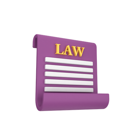 Law Paper  3D Icon